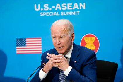 El presidente de EEUU Joe Biden en un evento en  Washington, el 13 de mayo del  2022.