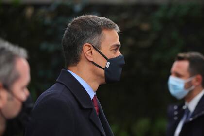 El presidente de España, Pedro Sánchez llega hoy al edificio del Consejo Europeo, en Bruselas