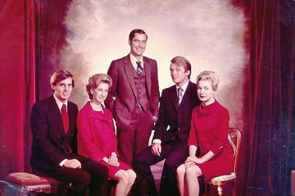 El presidente de Estados Unidos, Donald Trump, junto a sus hermanos