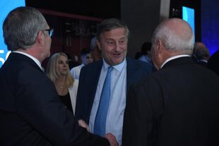 El presidente de Fiat Argentina, Cristiano Rattazzi (centro)