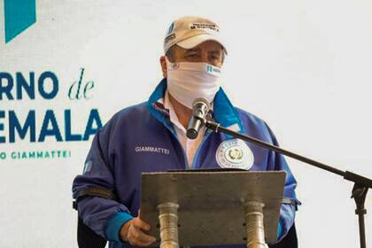 El presidente de Guatemala Alejandro Giammatte