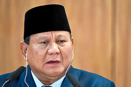 El presidente de Indonesia, Prabowo Subianto, durante una reciente visita a Brasil