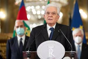 El presidente de Italia, Sergio Mattarella