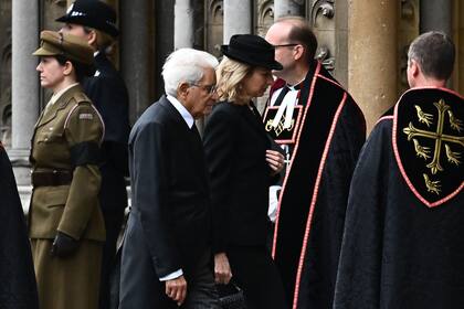 El presidente de Italia, Sergio Mattarella y su hija Laura Mattarella