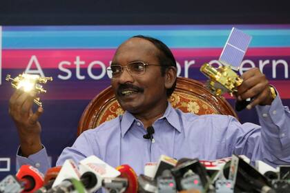 El presidente de la Agencia India de Investigación Espacial, Kailasavadivoo Sivan