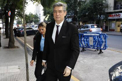 El presidente de la Corte, Horacio Rosatti, ingresa este jueves al palacio de Justicia