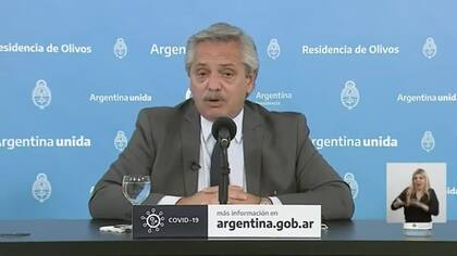 El presidente de la Nación, Alberto Fernández