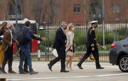 El Presidente de la Nación, Alberto Fernández y la primera dama Fabiola Yáñez