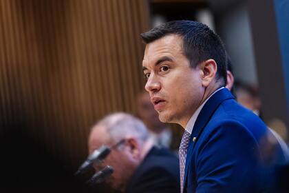 El presidente de la República de Ecuador, Daniel Noboa