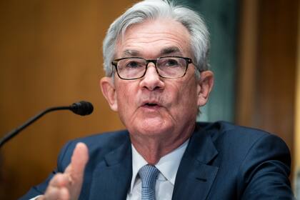 El presidente de la Reserva Federal, Jerome Powell, testifica ante senadores en el Congreso, en Washington, el 3 de marzo (Tom Williams, Pool vía AP)