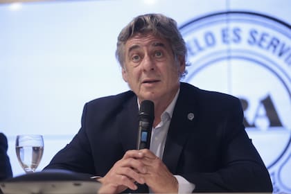 El presidente de la Sociedad Rural Argentina, Nicolás Pino