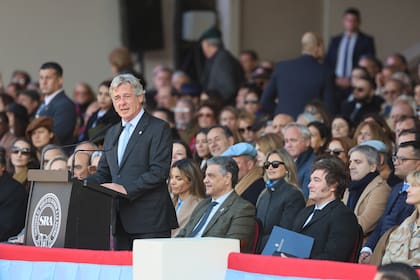 El presidente de la Sociedad Rural le reclamó a Milei por las retenciones agropecuarias.