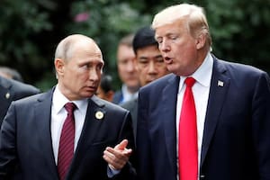 El presidente de Rusia Vladimir Putin y el presidente de Estados Unidos Donald Trump en uno de sus encuentros