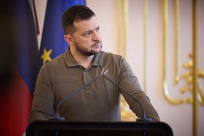 El presidente de Ucrania, Volodimir Zelensky, durante una visita a Turquía
