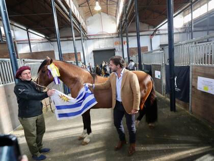 El presidente de Uruguay habló con expositores de su país