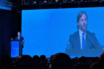El presidente de Uruguay, Lacalle Pou, en la cena de la Fundación Libertad