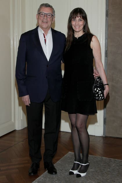 El presidente del Banco Comafi, Guillermo Cerviño, con su mujer, Maricel.