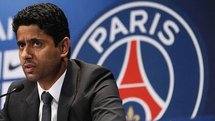 El presidente del PSG, Nasser El-Khelaïfi, en el club francés