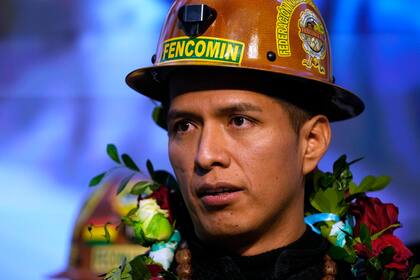 El presidente del Senado, Andrónico Rodríguez, asiste a una ceremonia para anunciar su candidatura en La Paz, Bolivia, el lunes 19 de mayo de 2025