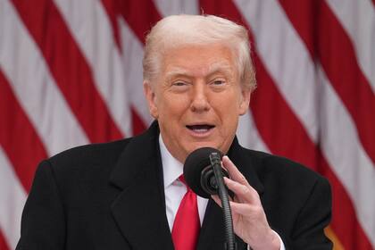 El presidente Donald Trump, durante la ceremonia de indulto a los pavos de Acción de Gracias en la Casa Blanca, el 25 de noviembre de 2025, en Washington.