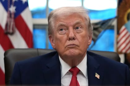 El presidente Donald Trump durante un evento en el Despacho Oval de la Casa Blanca