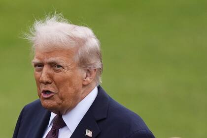 El presidente Donald Trump, en el Castillo de Windsor, en Inglaterra.