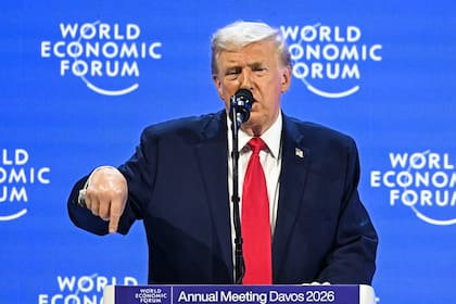 El presidente Donald Trump, en el Foro de Davos