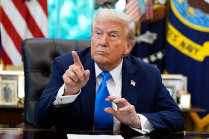 El presidente Donald Trump, en el Salón Oval.