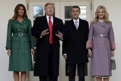 El presidente Donald Trump y el primer ministro checo, Andrej Babis en 2019. Babis dijo en la Casa Blanca que también quiere "hacer que la República Checa vuelva a ser grandiosa".
