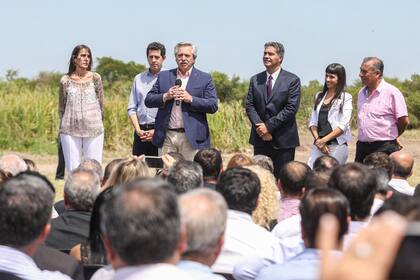 Alberto Fernández, durante una visita a Chaco