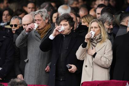 El Presidente en su última visita al predio de La Rural