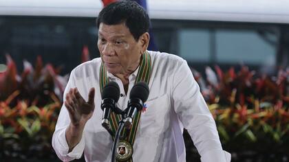 El presidente filipino, Rodrigo Duterte