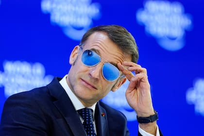El presidente francés, Emmanuel Macron, durante el Foro Económico Mundial en Davos, Suiza, el 20 de enero de 2026.