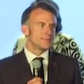 Macron interrumpió un discurso en Nairobi para exigir silencio a jóvenes del público