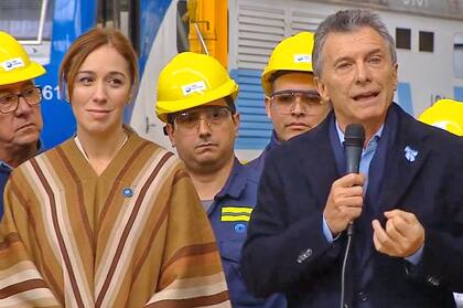 El Presidente habla en la inauguración de la construcción de una fábrica ferroviaria mientras comienza el primer juicio oral contra Cristina Kirchner