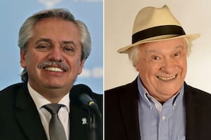 La charla amena entre el presidente Alberto Fernández y Héctor Larrea