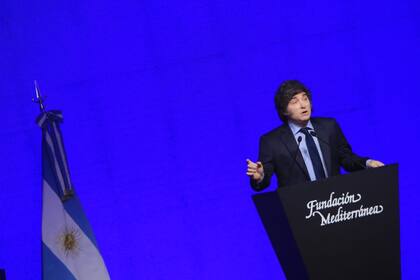 El presidente Javier Milei en el discurso de la Fundación Mediterránea en Córdoba