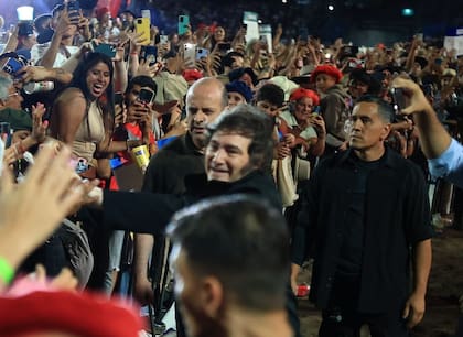 El presidente Javier Milei en el Festival de Jesús María