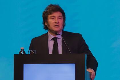 El presidente Javier Milei en la cena de la Fundación Libertad