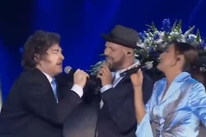 Las fotos y videos de la participación de Milei en la televisión israelí