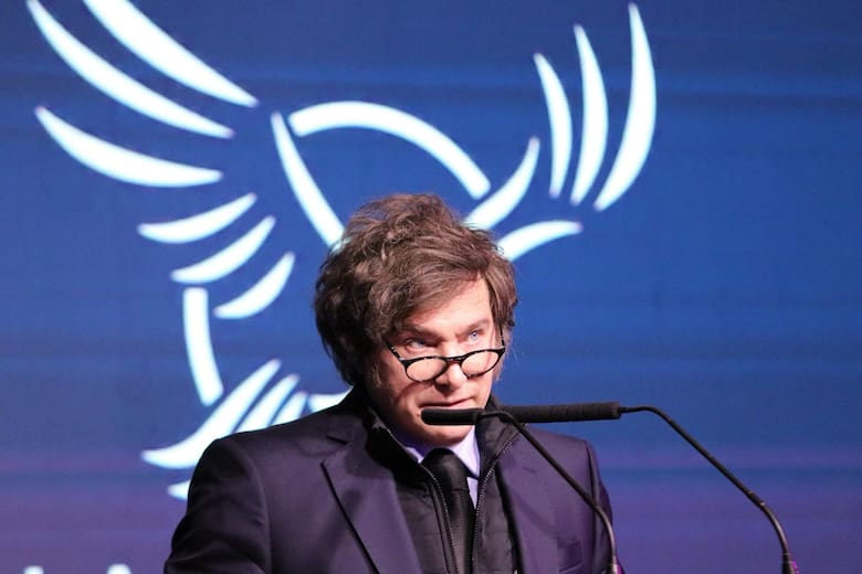 El Presidente Javier Milei encabezó el miércoles un evento de La Libertad Avanza en el Yacht Club de Puerto Madero
Presidencia
