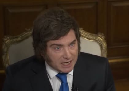 El presidente Javier Milei entrevistado por Luis Majul en LN+