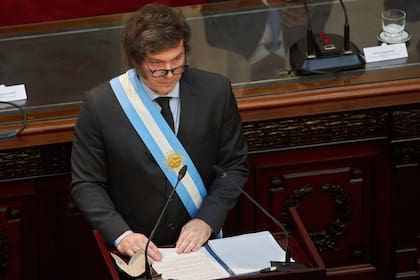El presidente, Javier Milei, inauguró el período de sesiones ordinarias del Congreso Nacional
