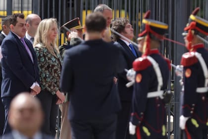 El presidente Javier Milei participa hoy, miércoles 25 de febrero de 2026, en un acto en la Plaza San Martín del barrio porteño de Retiro para conmemorar el 248° aniversario del natalicio de José de San Martín