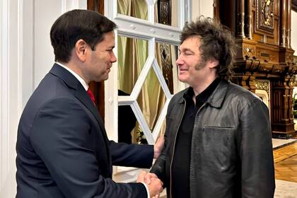 El presidente Javier Milei recibió en Casa Rosada, sede del Poder Ejecutivo en la Argentina, al senador republicano de Estados Unidos, Marco Rubio