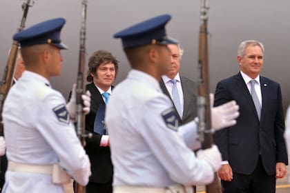 El presidente Javier Milei y el canciller Pablo Quirno