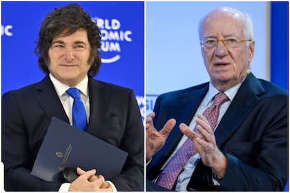 El Presidente Javier Milei y el directivo de Techint Paolo Rocca