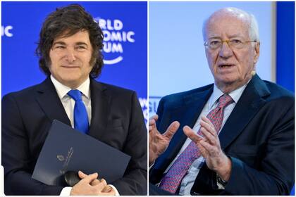 El presidente Javier Milei y Paolo Rocca, titular de Techint