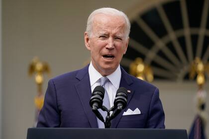 El presidente Joe Biden en la Casa Blanca en Washington el 11 de abril de 2022.  (Foto AP/Carolyn Kaster)