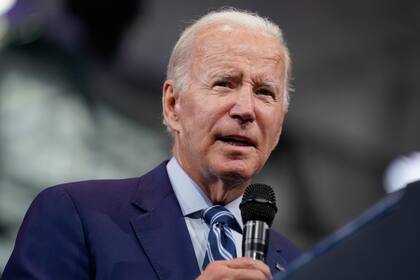El presidente Joe Biden en un evento en Wilkes-Barre, Pensilvania, el 30 de agosto del 2022.  (Foto AP/Evan Vucci)
